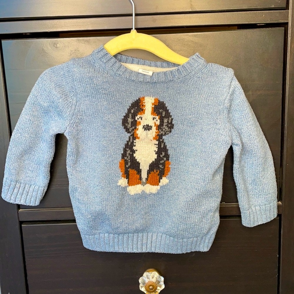 Baby Janie&Jack knit sweater with dog